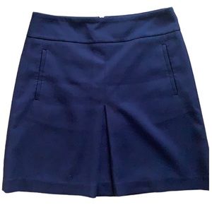 LOFT FULLY LINED NAVY BLUE WOMENS SKIRT SIZE 2